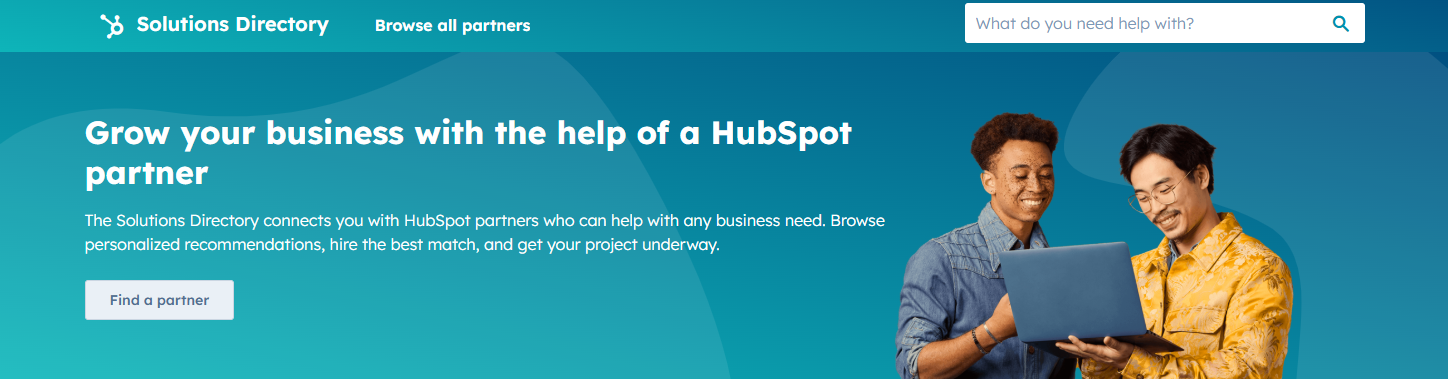 hubspot solutions partner directory